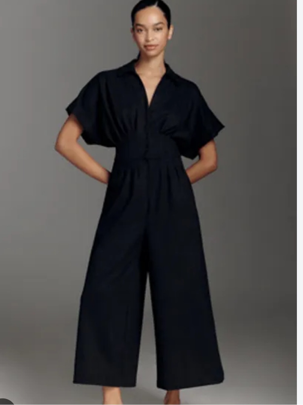 Anthropologie The Tobie Exquise Suede Jumpsuit Sz M Black